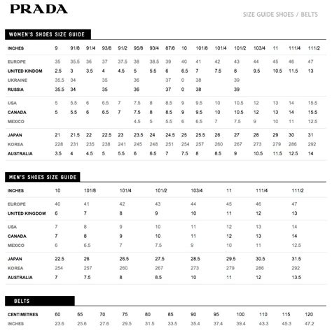 prada suit size chart|prada dress size chart.